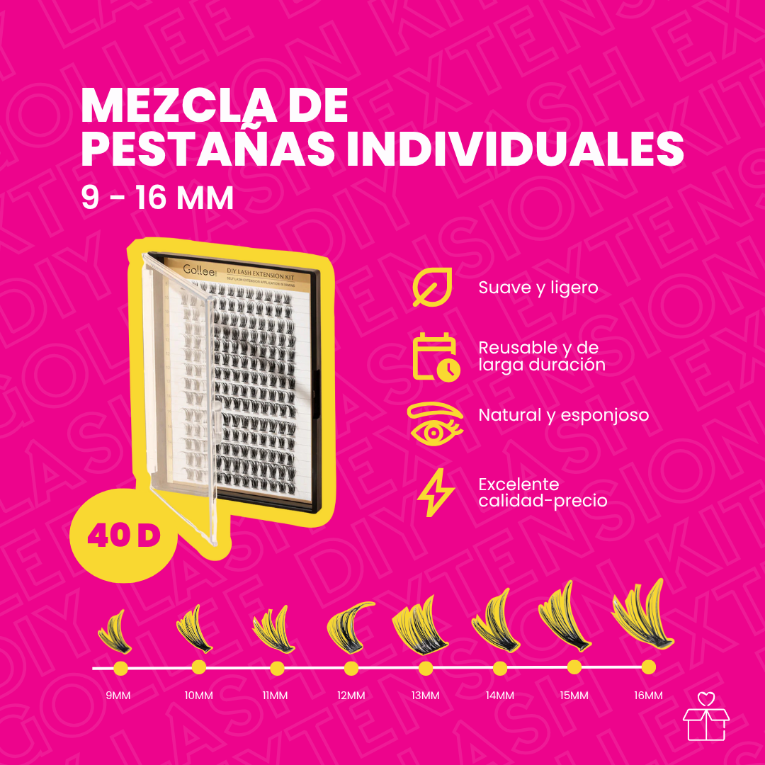 Pestañas Diy Golle Lash Extension Kit