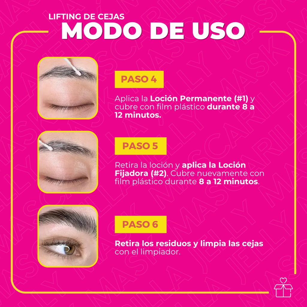 Kit de Lifting para Pestañas y Cejas ICONSIGN con Bálsamo Adhesivo Plant Extract