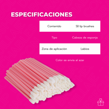 Cargar imagen en el visor de la galería, Lip Brushes Desechables para Maquillaje – Bolsa con 50 Piezas
