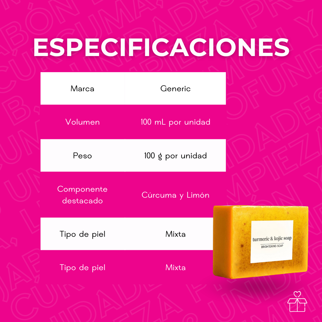 Jabón De Cúrcuma en Barra 100g