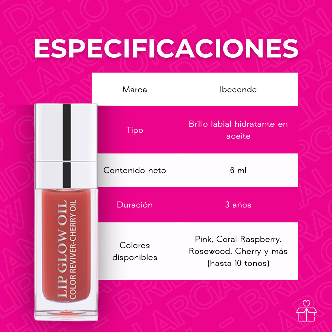 Lip Glow Oil – Brillo Labial Hidratante de Larga Duración