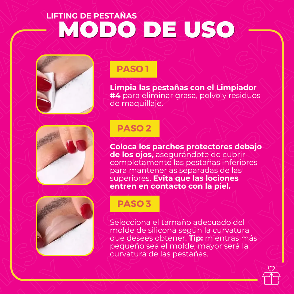 Kit de Lifting para Pestañas y Cejas ICONSIGN con Bálsamo Adhesivo Plant Extract