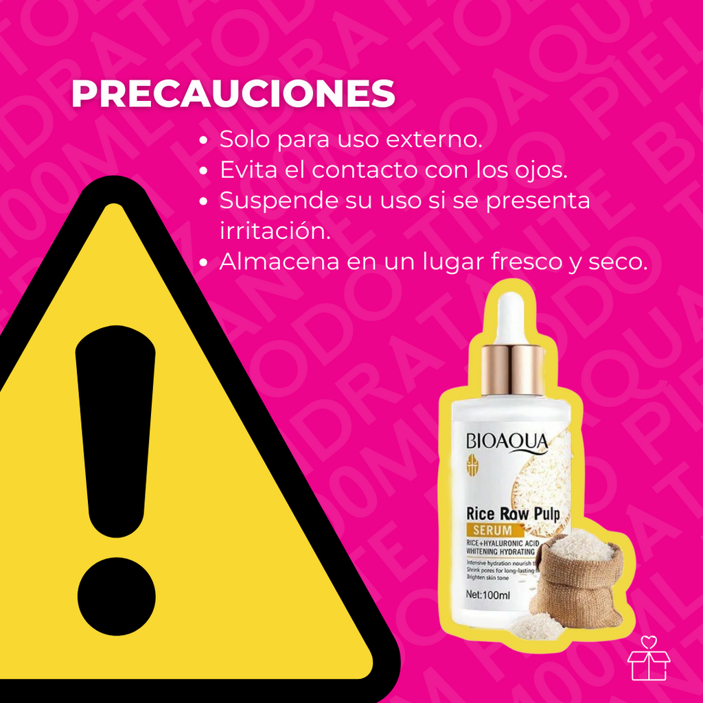 Sérum Hidratante Bioaqua Arroz 100ml Todo Tipo Piel