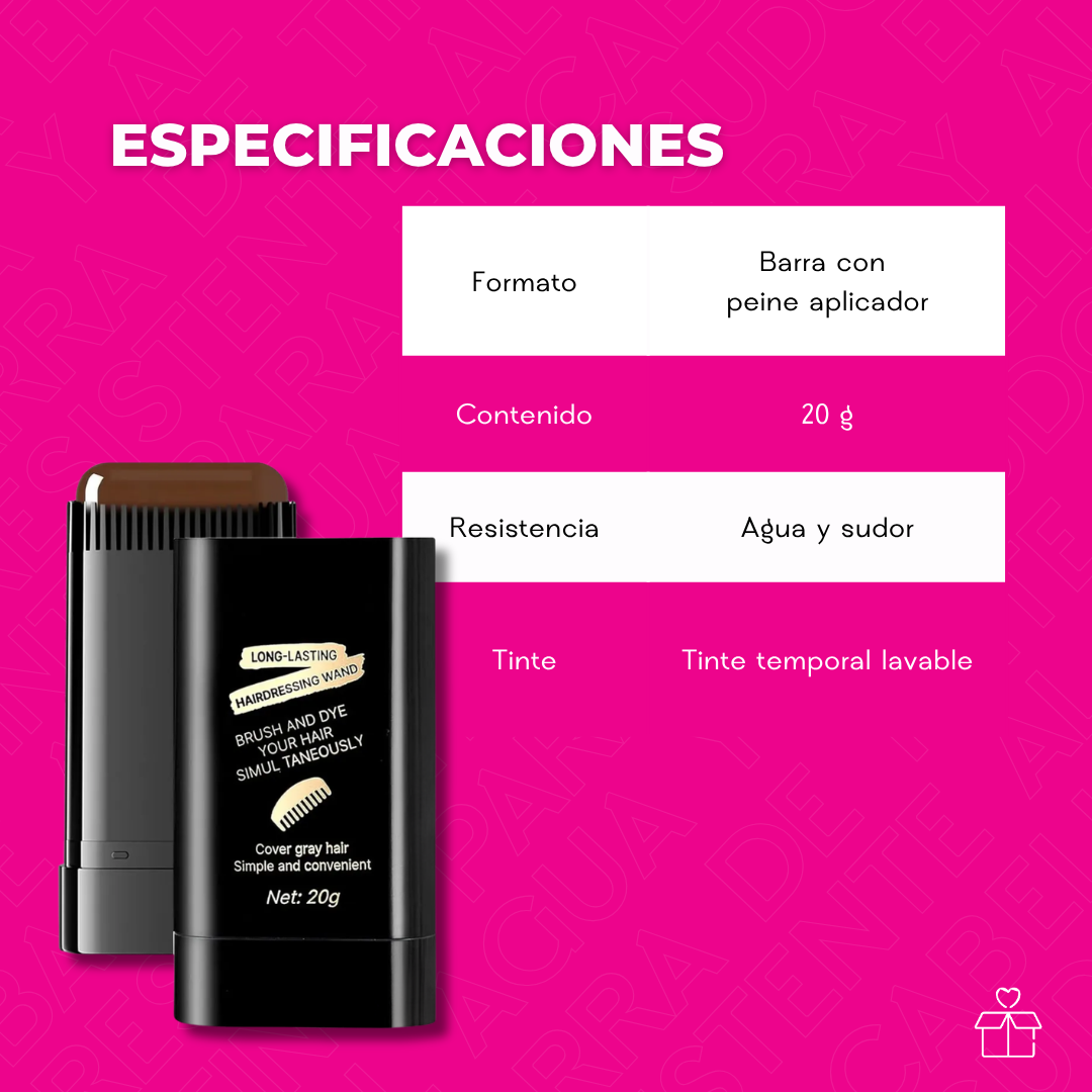 Tinte Para El Cabello En Barra Cubre Canas Al Rápido 20g