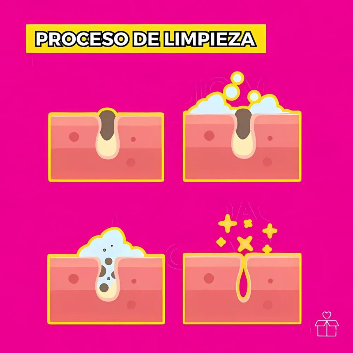 Set De 3 Pure Skin Bioaqua Retira Acne Espinillas Grasa OnlyShop Mexico