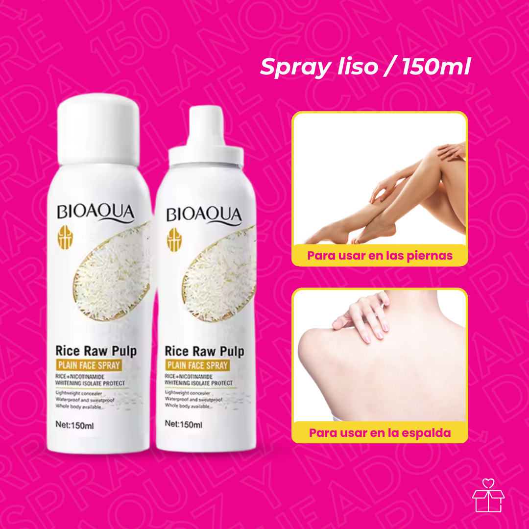 Crema Spray Aclaradora Con Extracto De Arroz 150ml