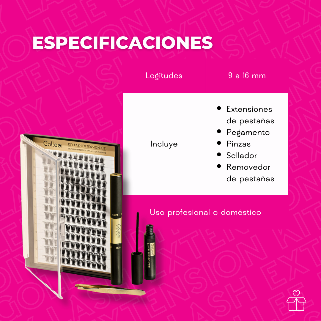 Pestañas Diy Golle Lash Extension Kit