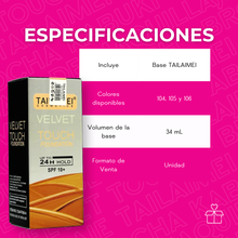 Cargar imagen en el visor de la galería, Base de Maquillaje Tailaimei Velvet Touch Alta Cobertura Liquido SPF10
