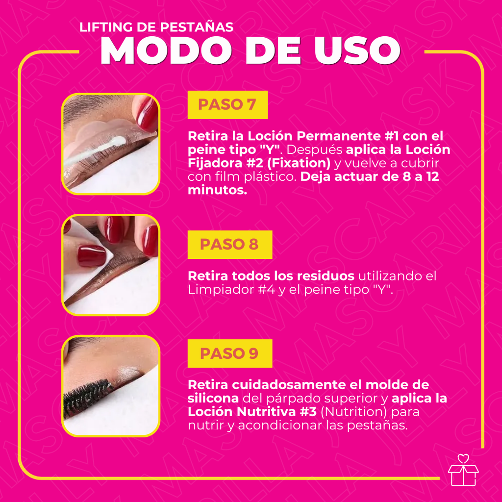Kit de Lifting para Pestañas y Cejas ICONSIGN con Bálsamo Adhesivo Plant Extract