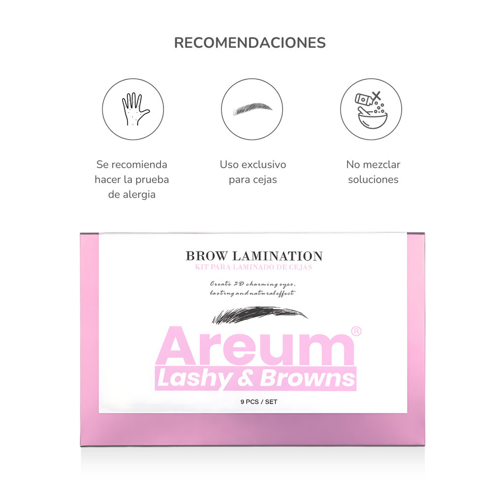Kit Planchado De Cejas Profesional Areum Lashy & Browns OnlyShop Mexico