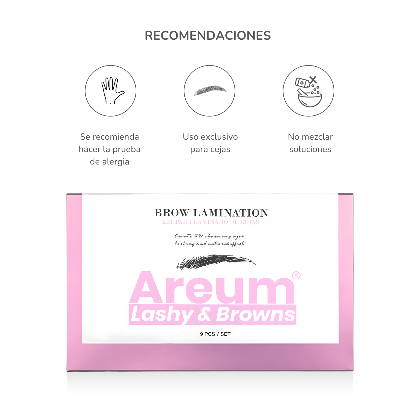 Kit Planchado De Cejas Profesional Areum Lashy & Browns OnlyShop Mexico
