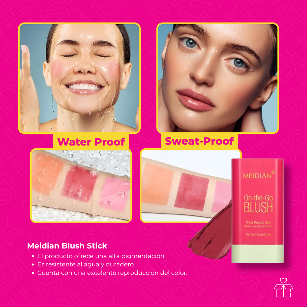 Rubor Blush En Barra Colorete Mejillas Y Labios