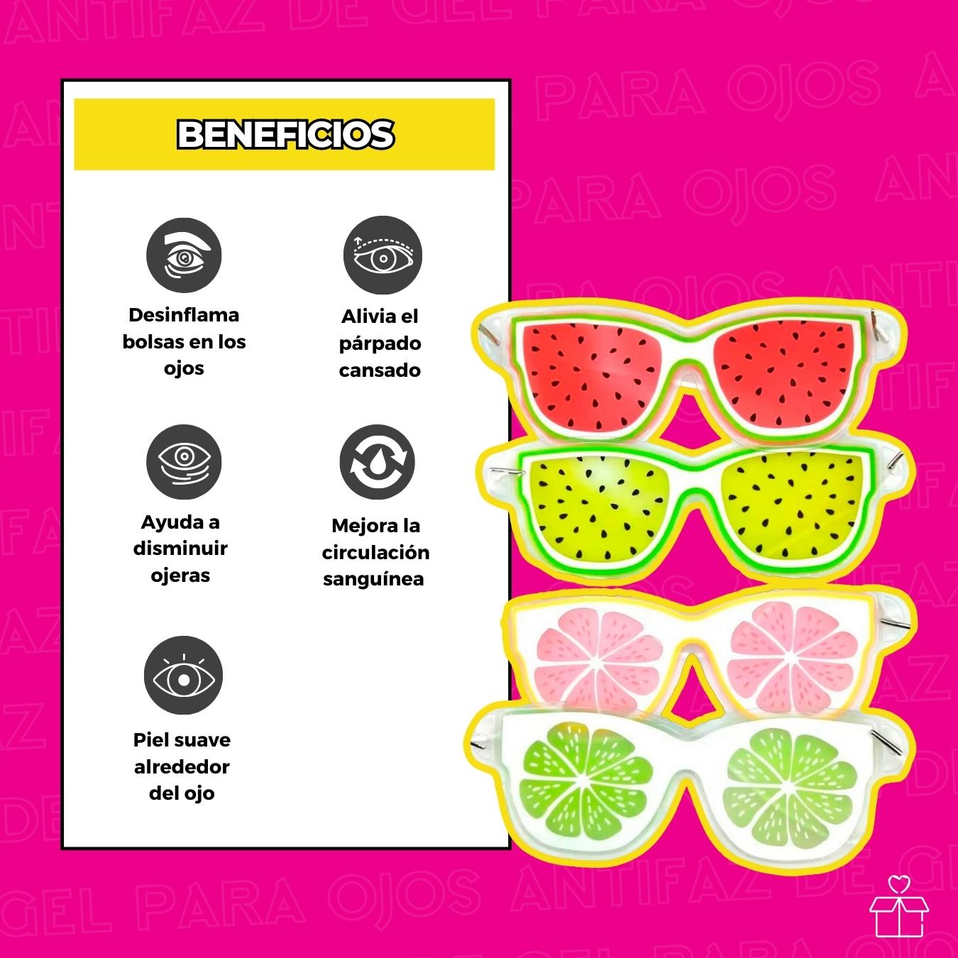 Antifaz De Gel Para Ojos Ojeras Contorno Ojos Fatiga Inchazón Parches Onlyshop Mexico