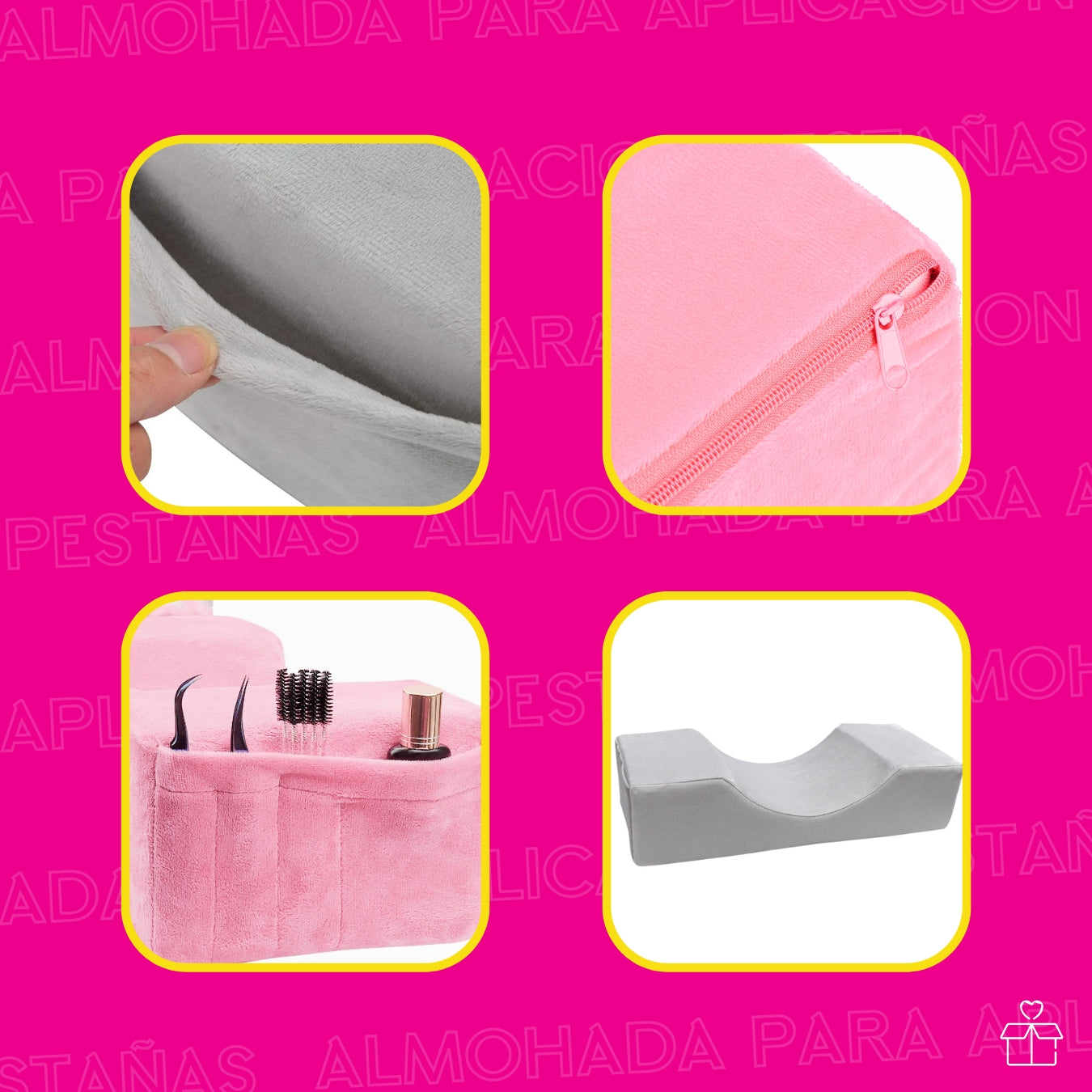 Almohada De Bolsillo Extensión de Pestañas Onlyshop Mexico