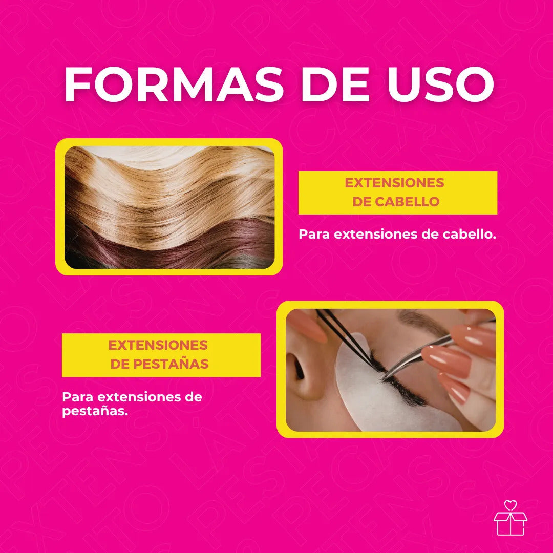 Pegamento de Látex Negro para Extensiones de Cabello 30 ml Hair Bonding Glue | OnlyShop