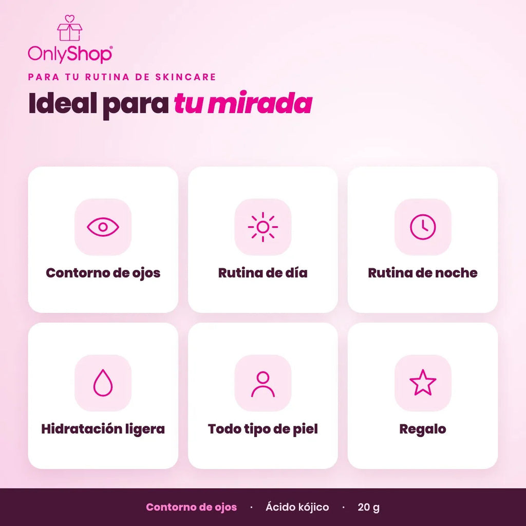 Crema Contorno de Ojos Ácido Kójico Sadoer 20 g con Niacinamida | OnlyShop