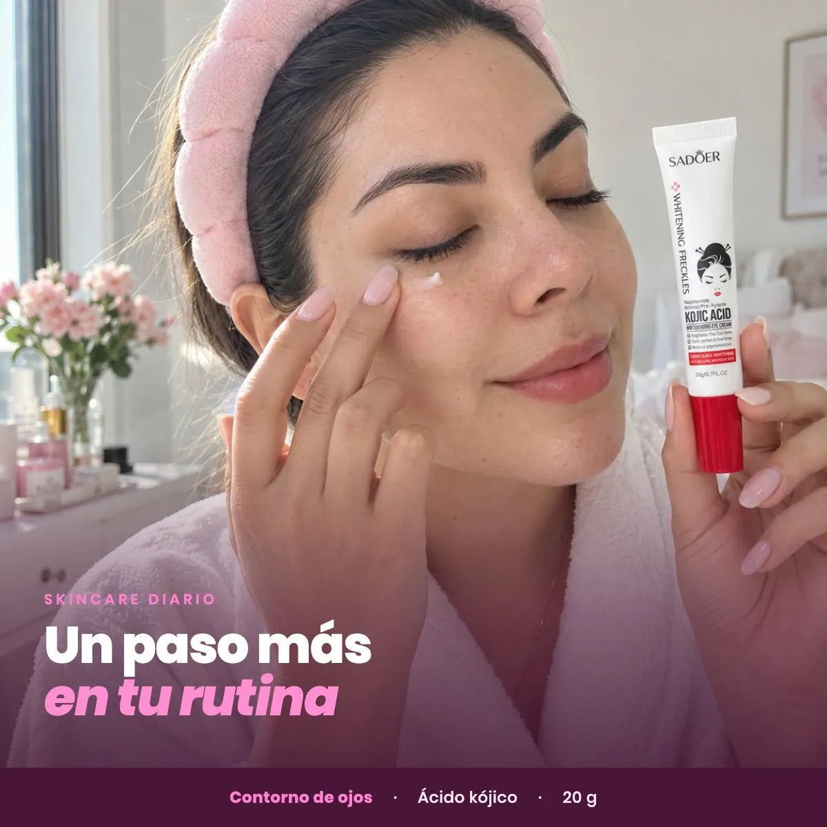 Crema Contorno de Ojos Ácido Kójico Sadoer 20 g con Niacinamida | OnlyShop