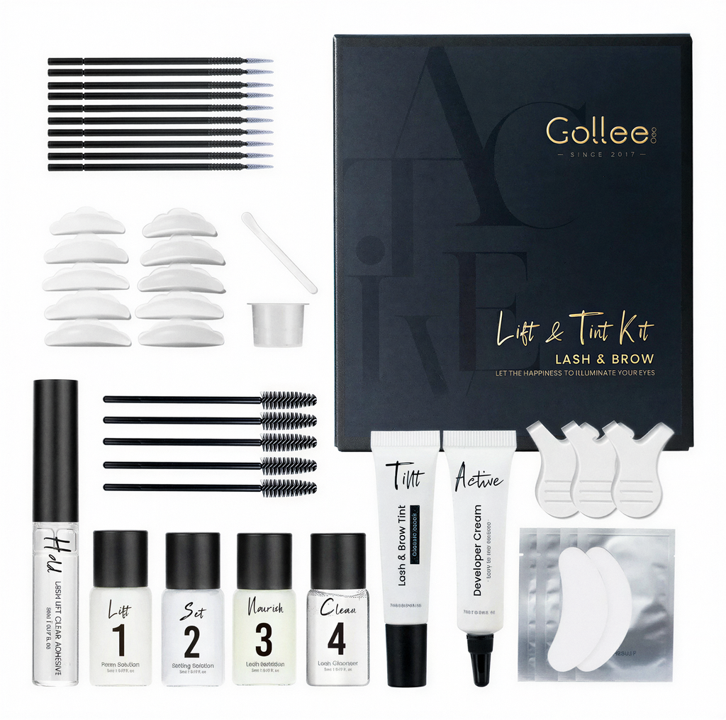 Kit de Tinte y Lifting para Pestañas y Cejas GOLLEE