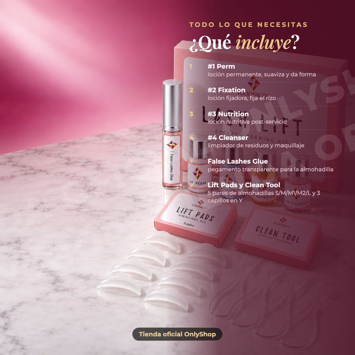 Kit Lash Lifting Rizado Original Iconsign · incluye
