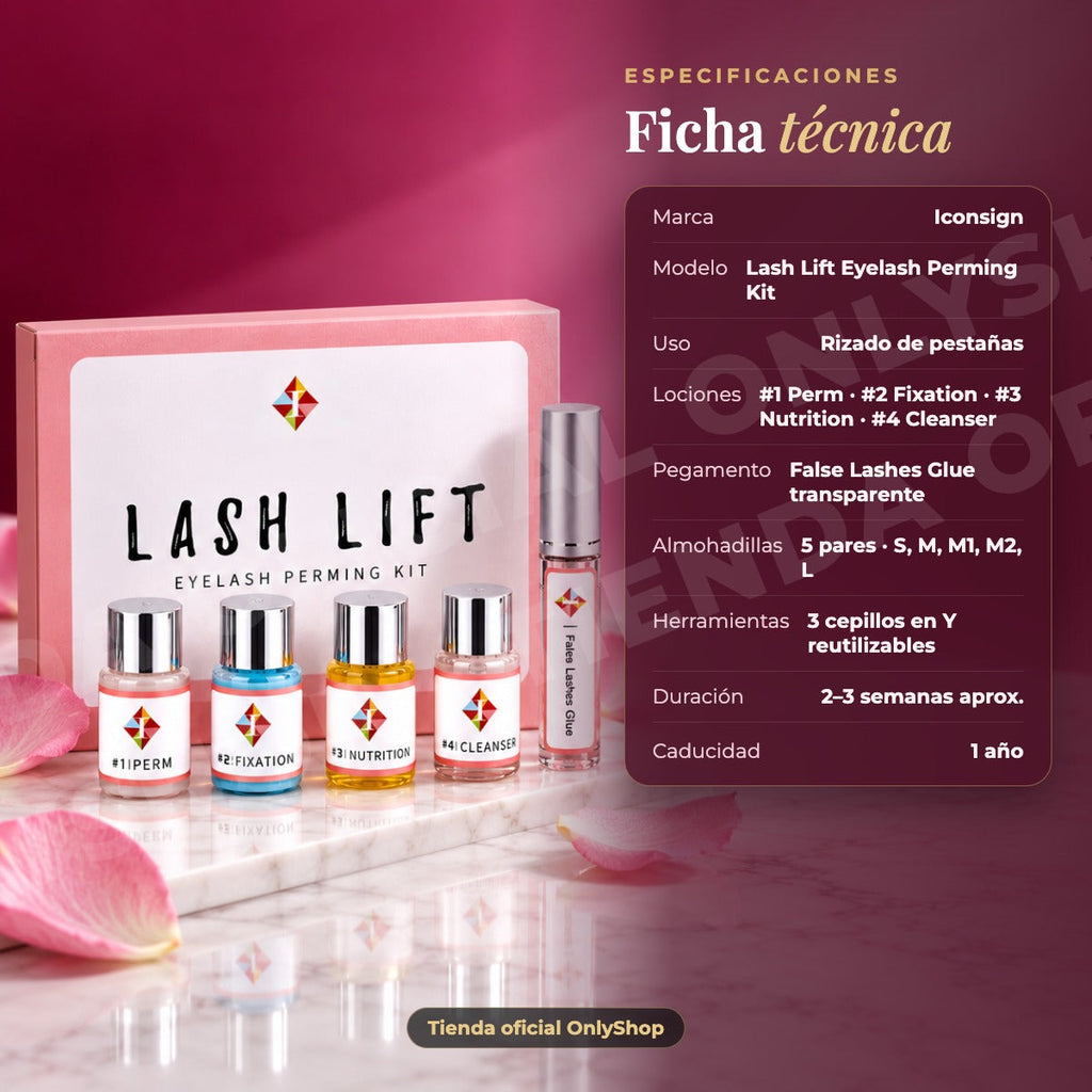Kit Lash Lifting Rizado Original Iconsign · ficha
