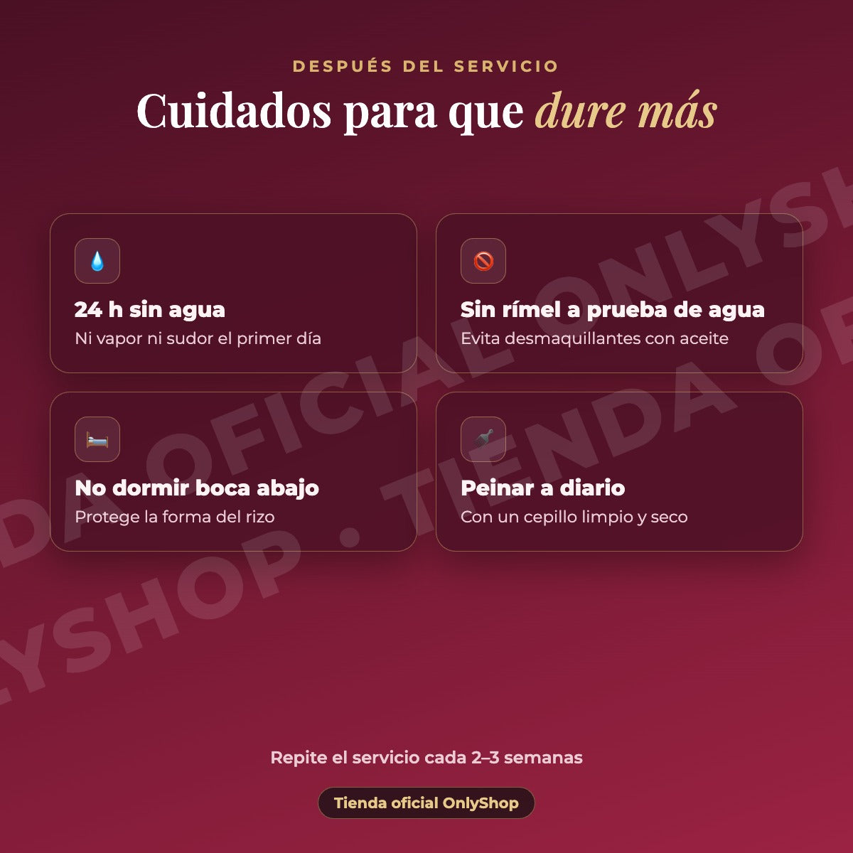 Kit Lash Lifting Rizado Original Iconsign · cuidados