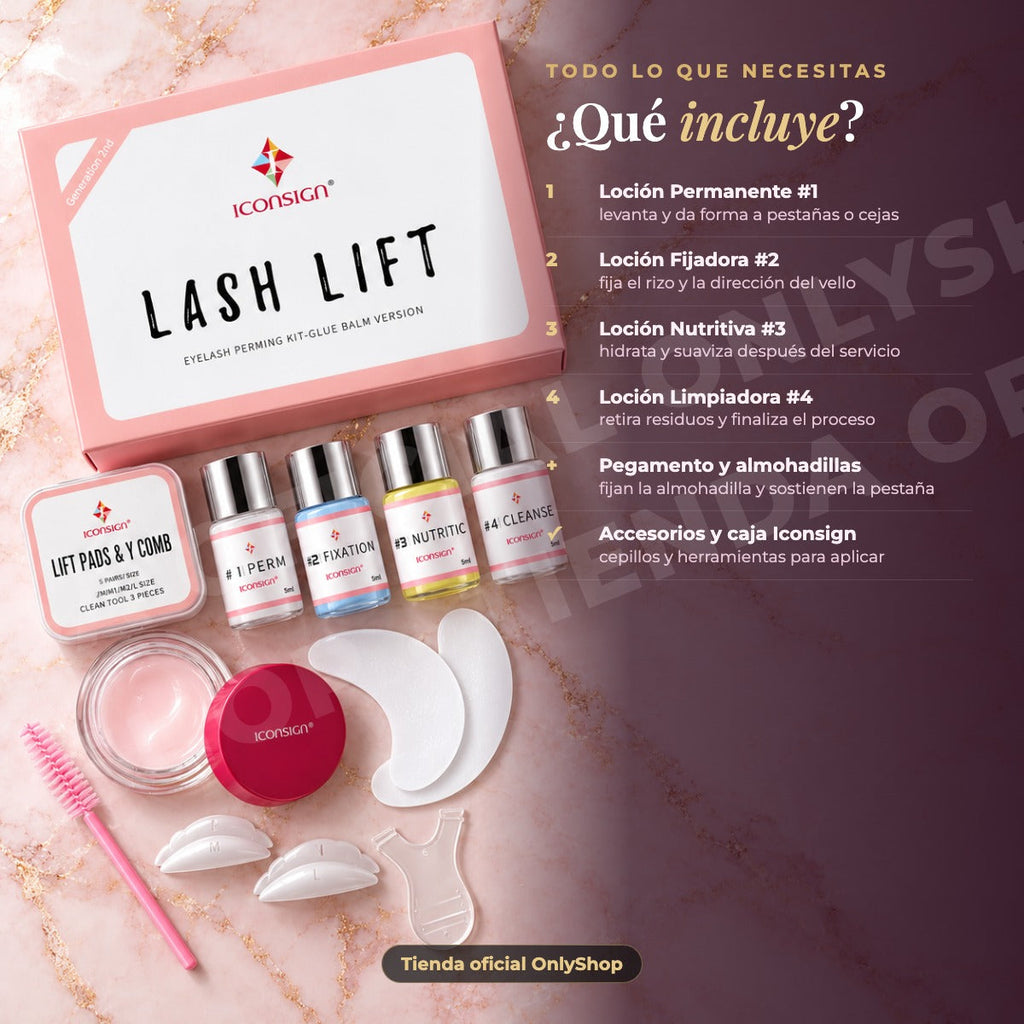 ICONSIGN 2N1 Lash & Brow Lifting Kit · incluye