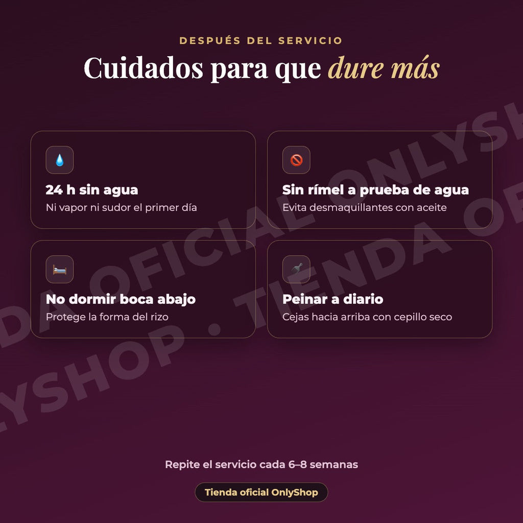ICONSIGN 2N1 Lash & Brow Lifting Kit · cuidados