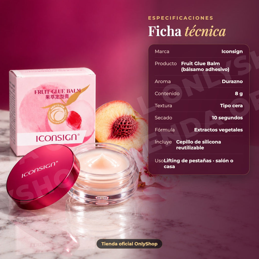 ICONSIGN Fruit Glue Balm (Peach) · ficha