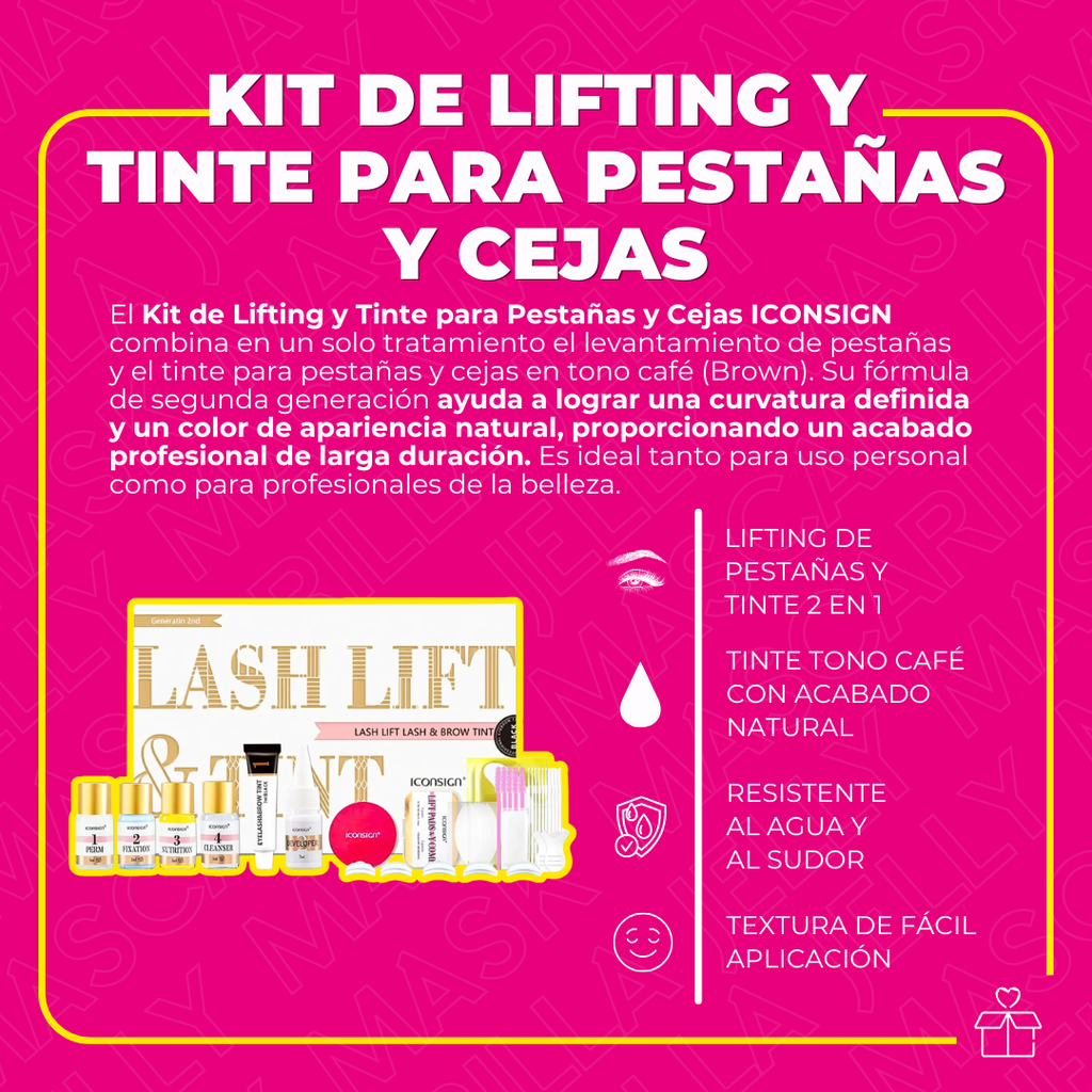 Kit Rizado Pestañas Lash Lifting Iconsign Pigmento Y Balsamo