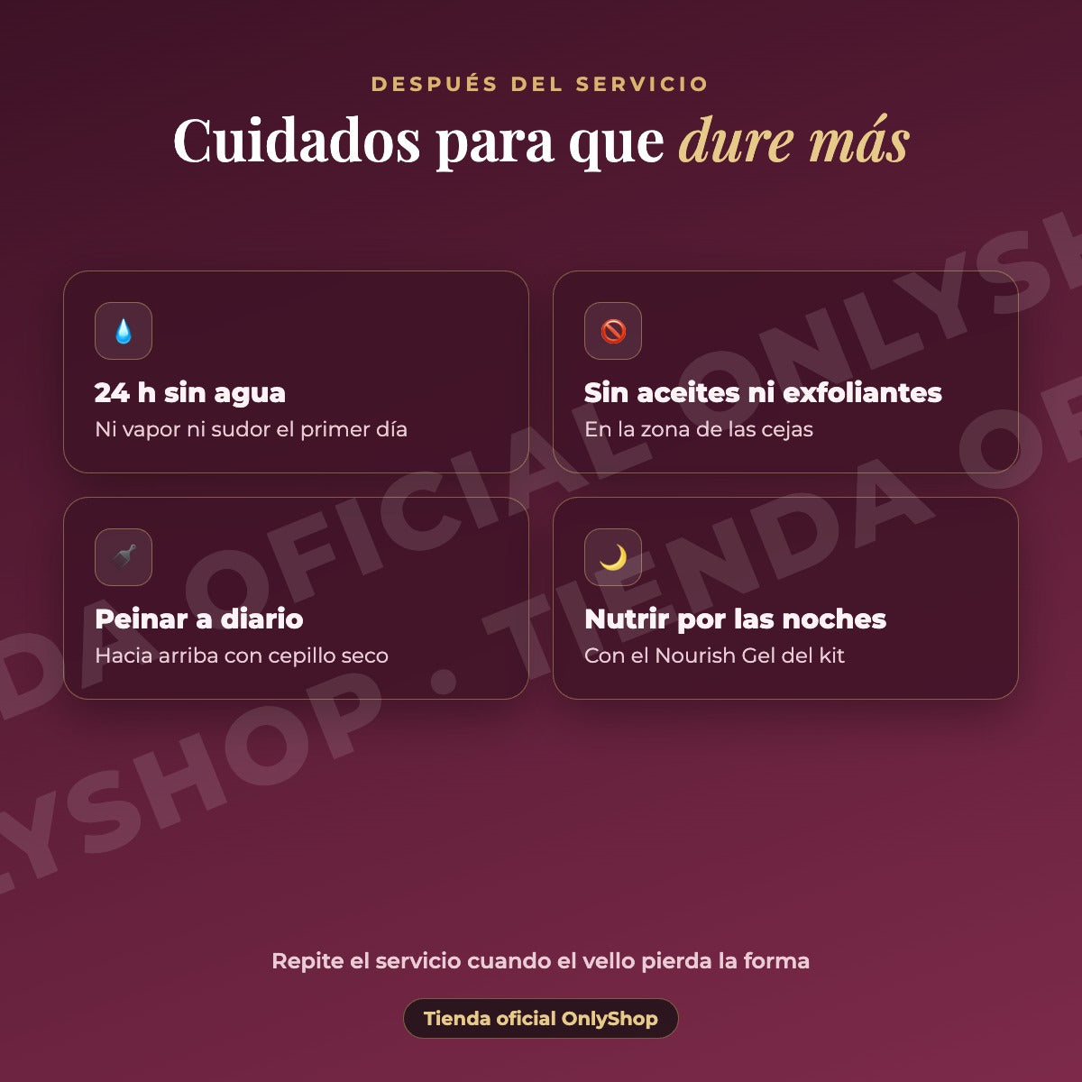 Kit Lifting Cejas 2 En1 Modelador Camelia Queratina Iconsign · cuidados
