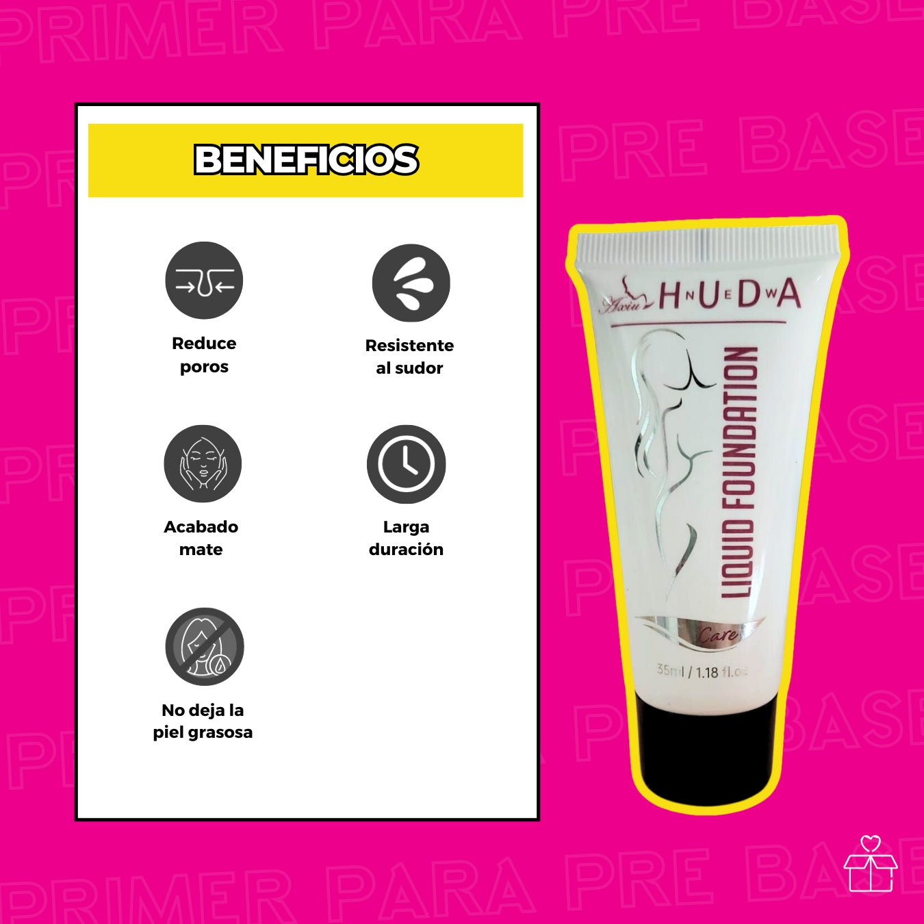 Primer Pre base de Maquillaje Formula Ligera Huda New 1pza OnlyShop Mexico