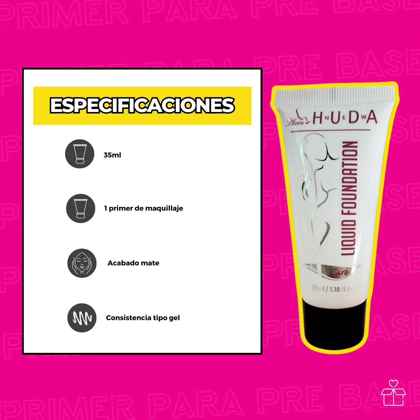 Primer Pre base de Maquillaje Formula Ligera Huda New 1pza OnlyShop Mexico