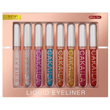 Cargar imagen en el visor de la galería, Set Delineadores De Ojos Líquido 8pcs Glitter
