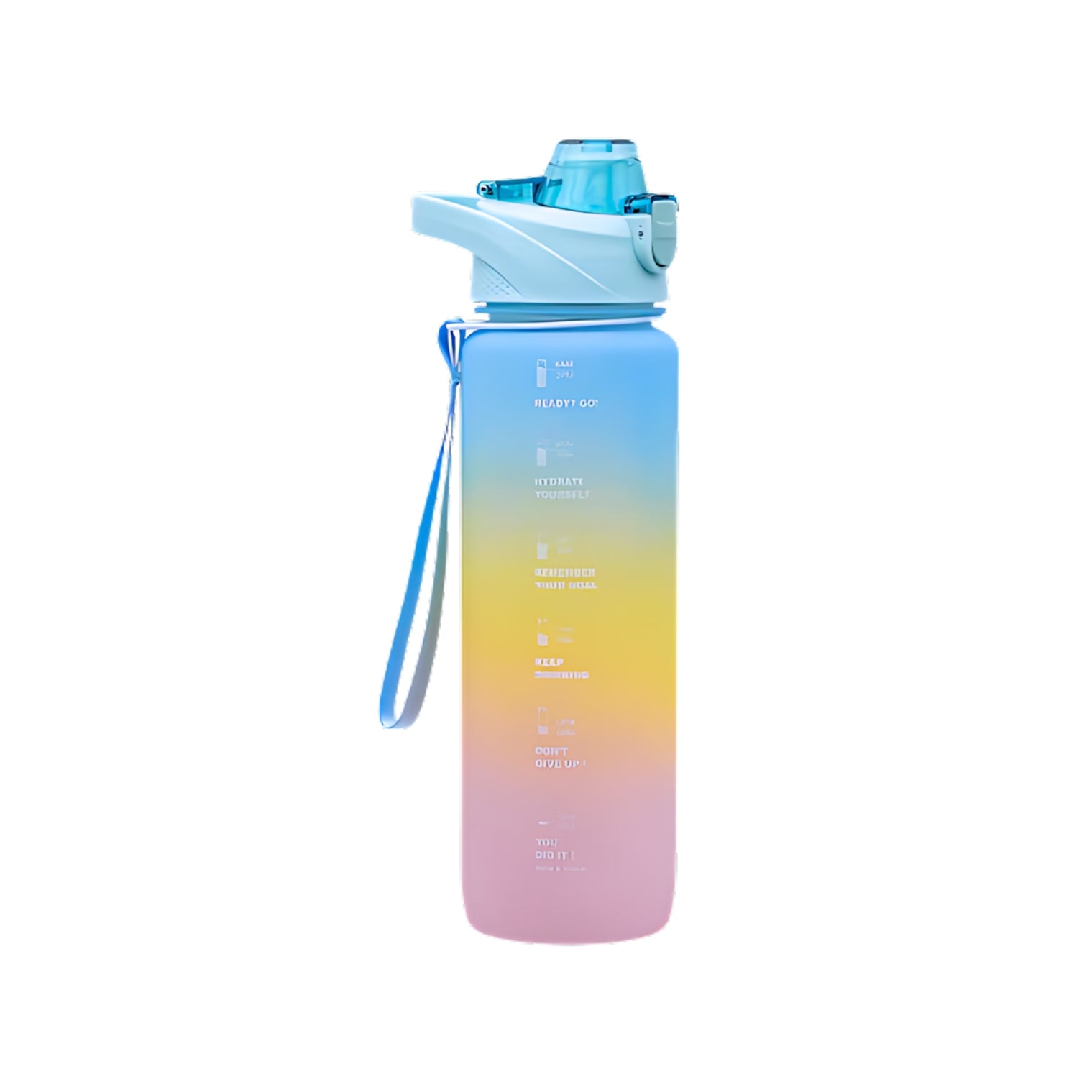 Botella De Agua Motivadora De 1 Litro Con Marcador D/tiempo
