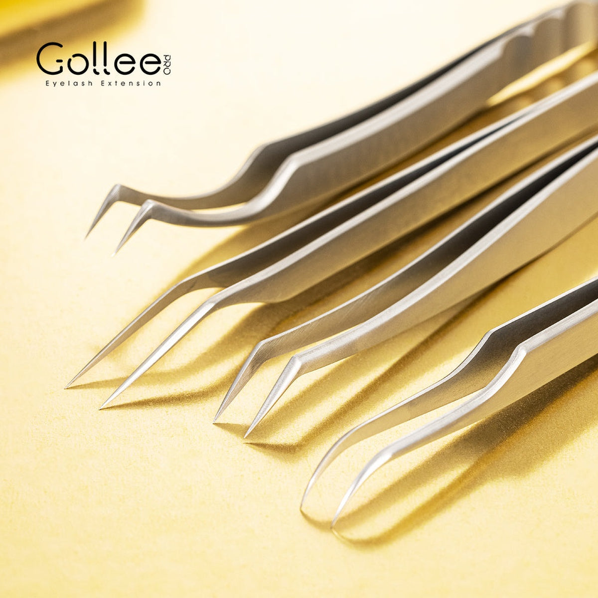 Pinza para Extensiones de Pestañas Inferiores Gollee M31 Lotus Tip