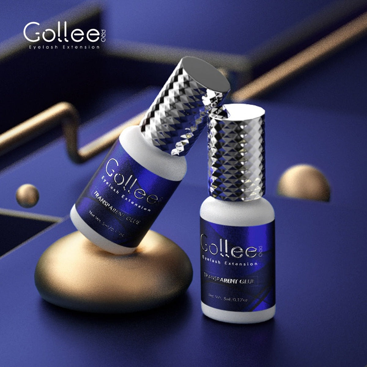 Adhesivo Transparente para Extensiones de Pestañas Gollee C01 5 ml