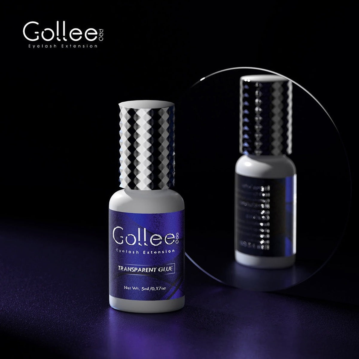 Adhesivo Transparente para Extensiones de Pestañas Gollee C01 5 ml