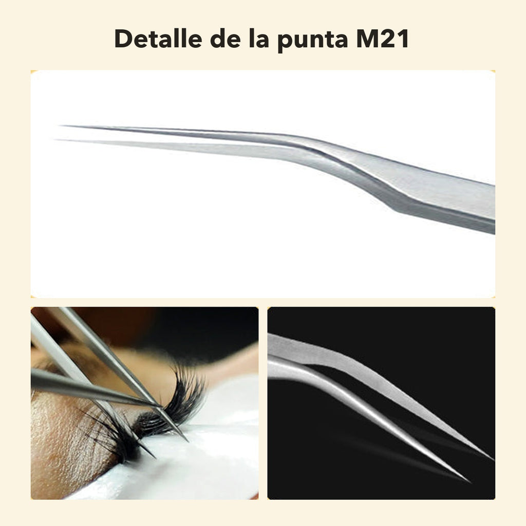 Pinza Aisladora para Extensiones de Pestañas Gollee M21 Phoenix