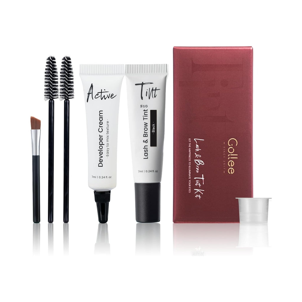 Tinte en crema para pestañas y cejas Gollee Lash & Brow Tint Kit Negro