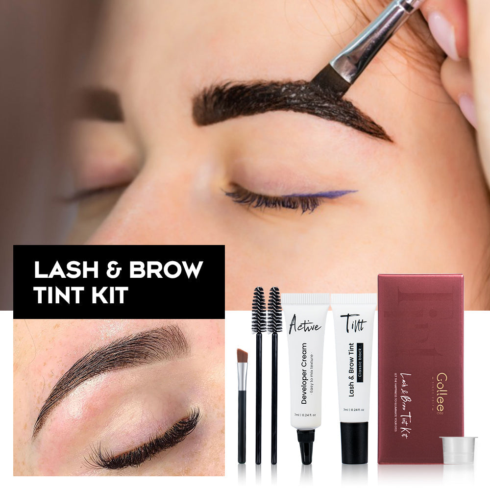 Tinte en crema para pestañas y cejas Gollee Lash & Brow Tint Kit Negro
