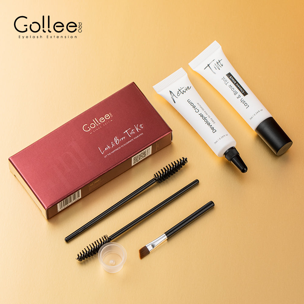Tinte en crema para pestañas y cejas Gollee Lash & Brow Tint Kit Negro