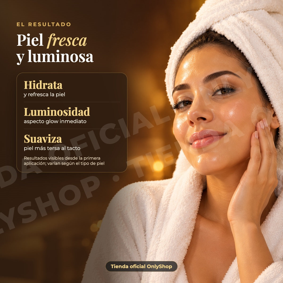 Mascarilla facial dorada de colágeno 24k paquete 50 piezas