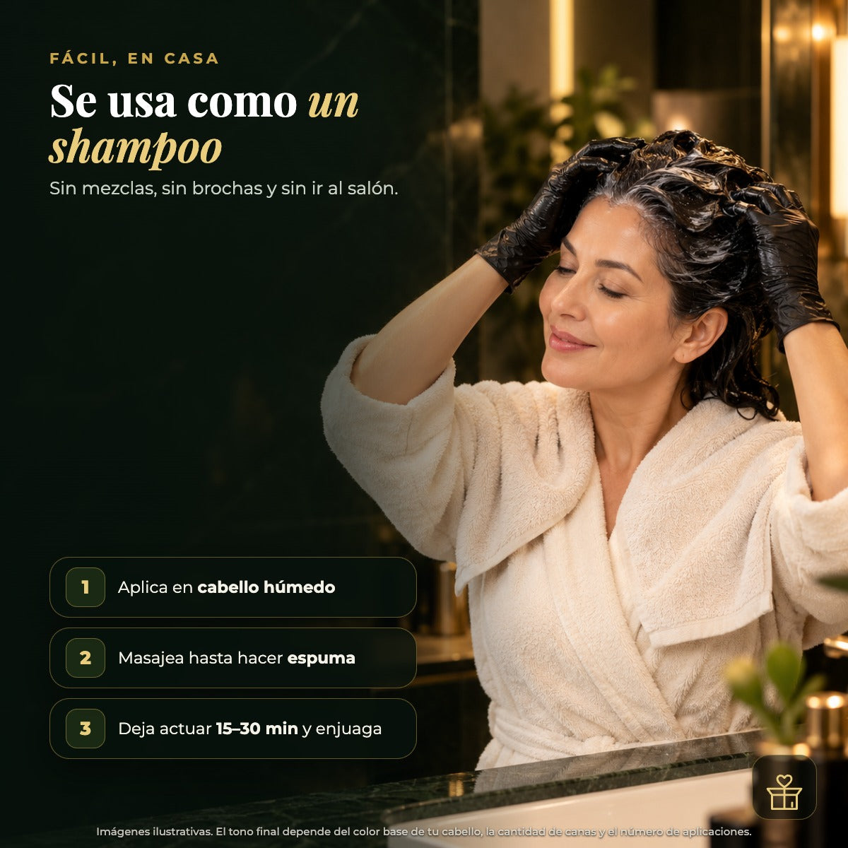 Se usa como un shampoo