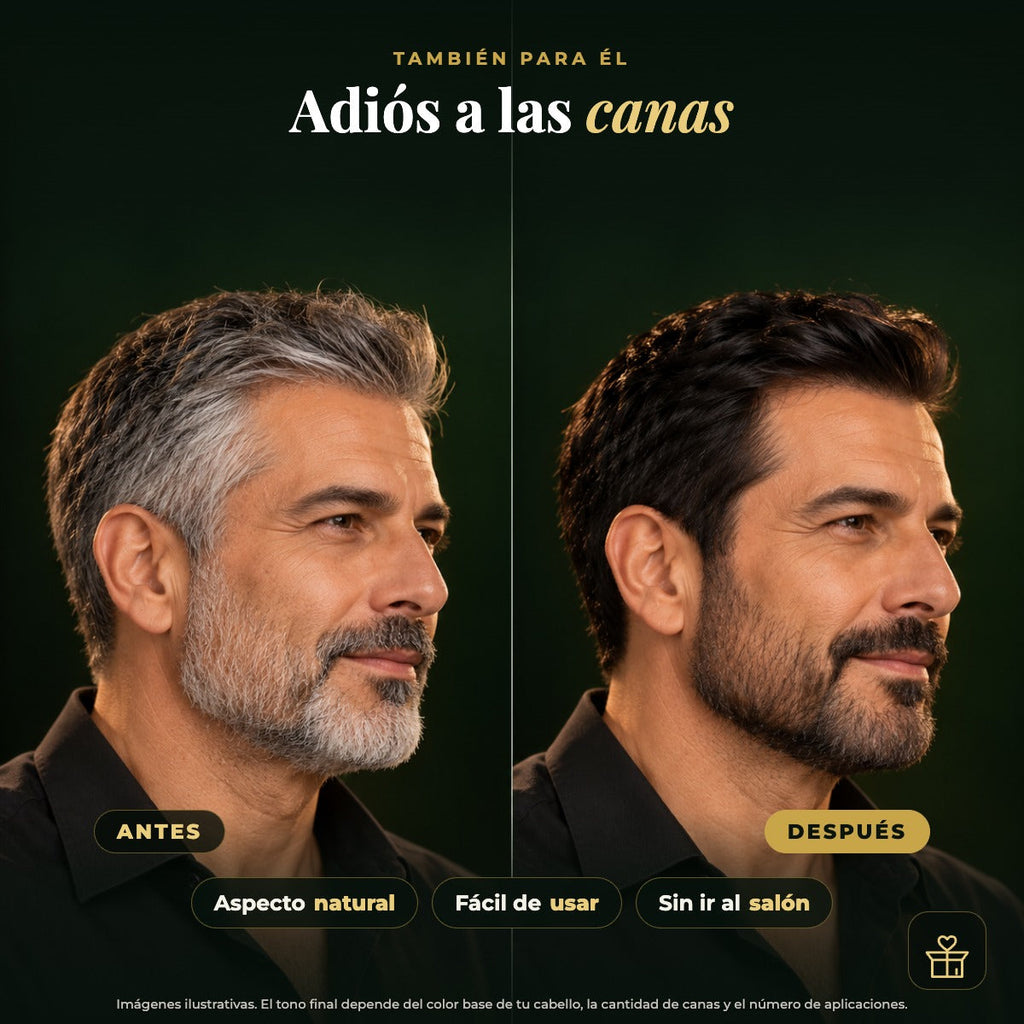 También para él: cubre canas en cabello y barba