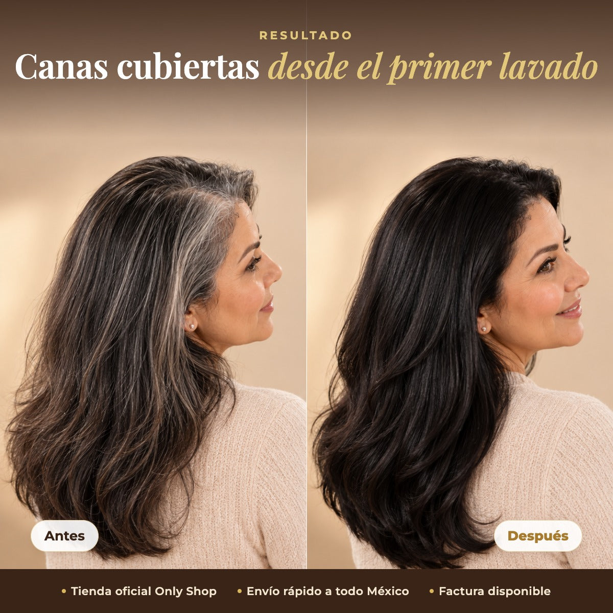 Antes y después: canas cubiertas