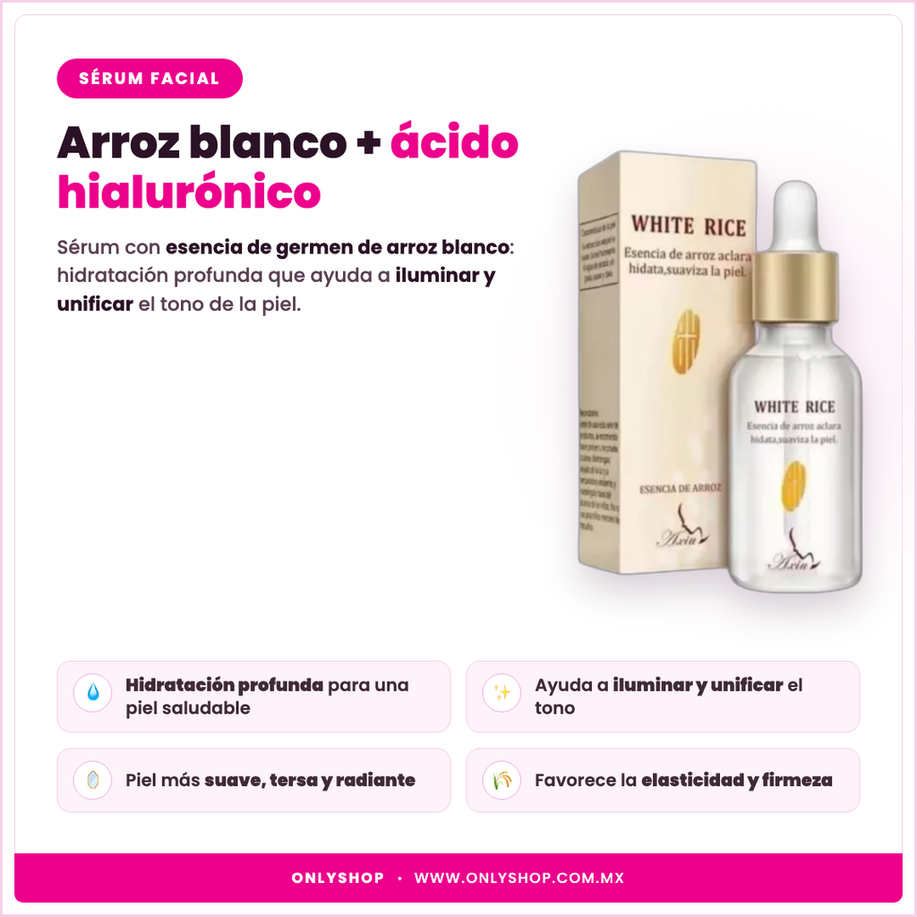 Sérum de Arroz Axiu — descripción y beneficios | OnlyShop