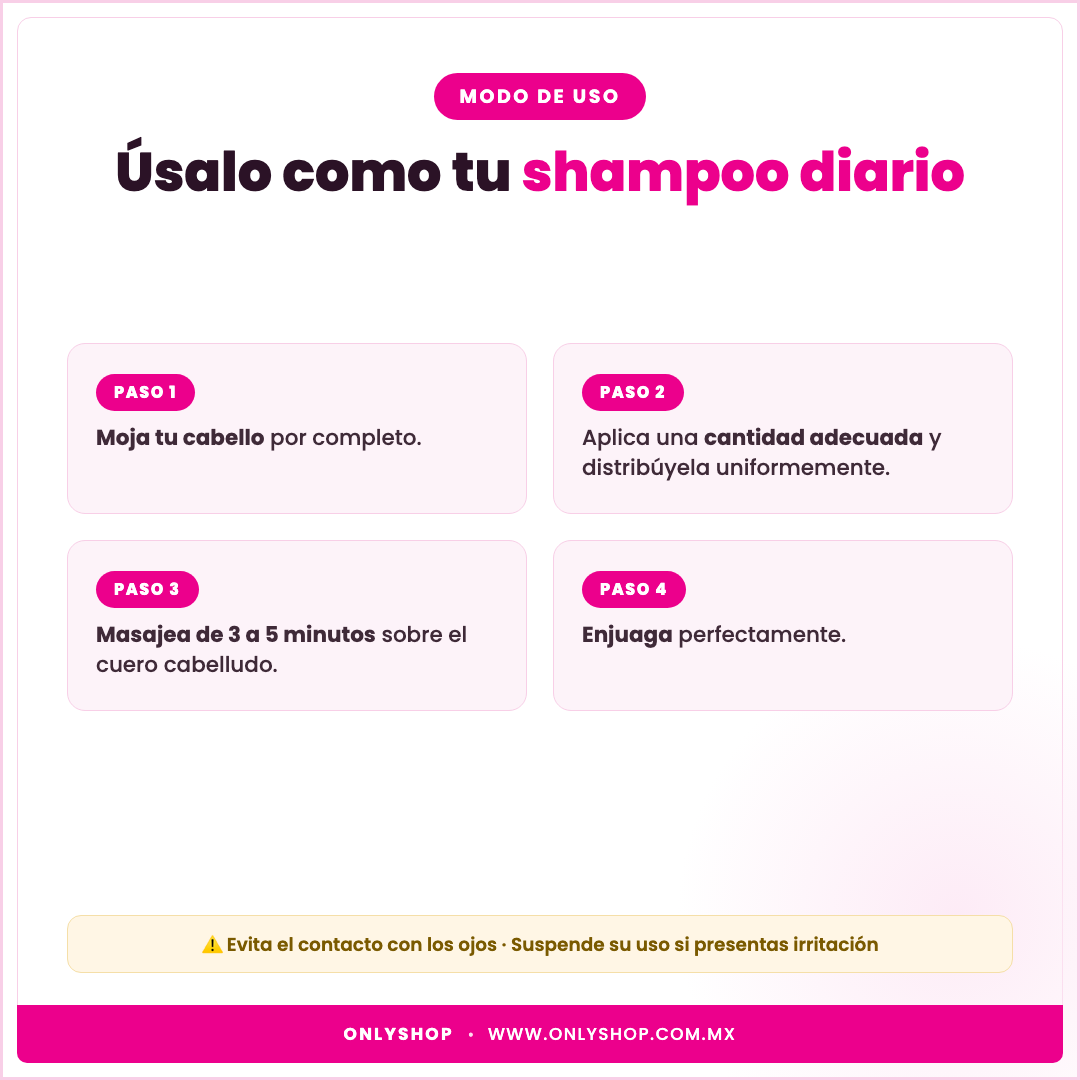 Shampoo de Jengibre Images — modo de uso | OnlyShop
