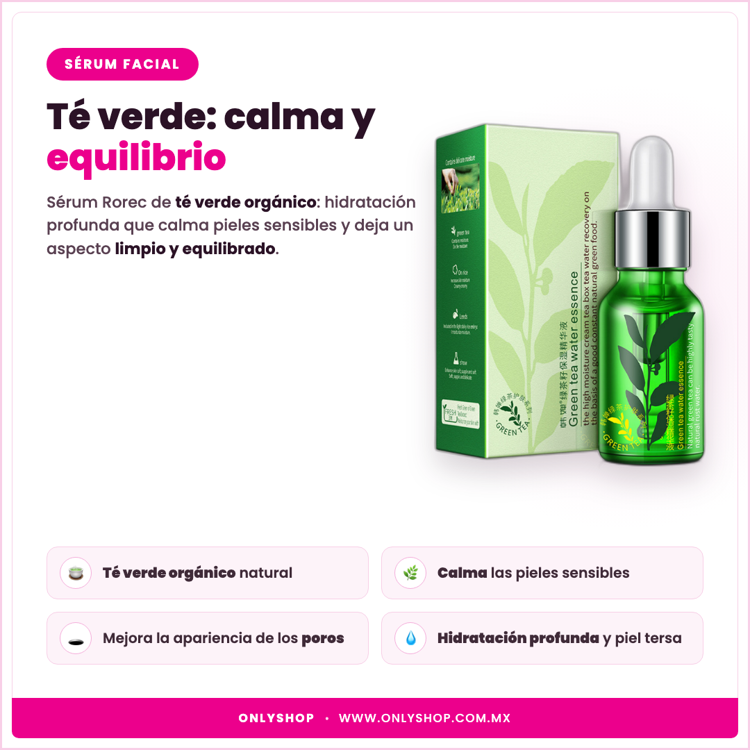 Sérum de Té Verde Rorec — descripción y beneficios | OnlyShop