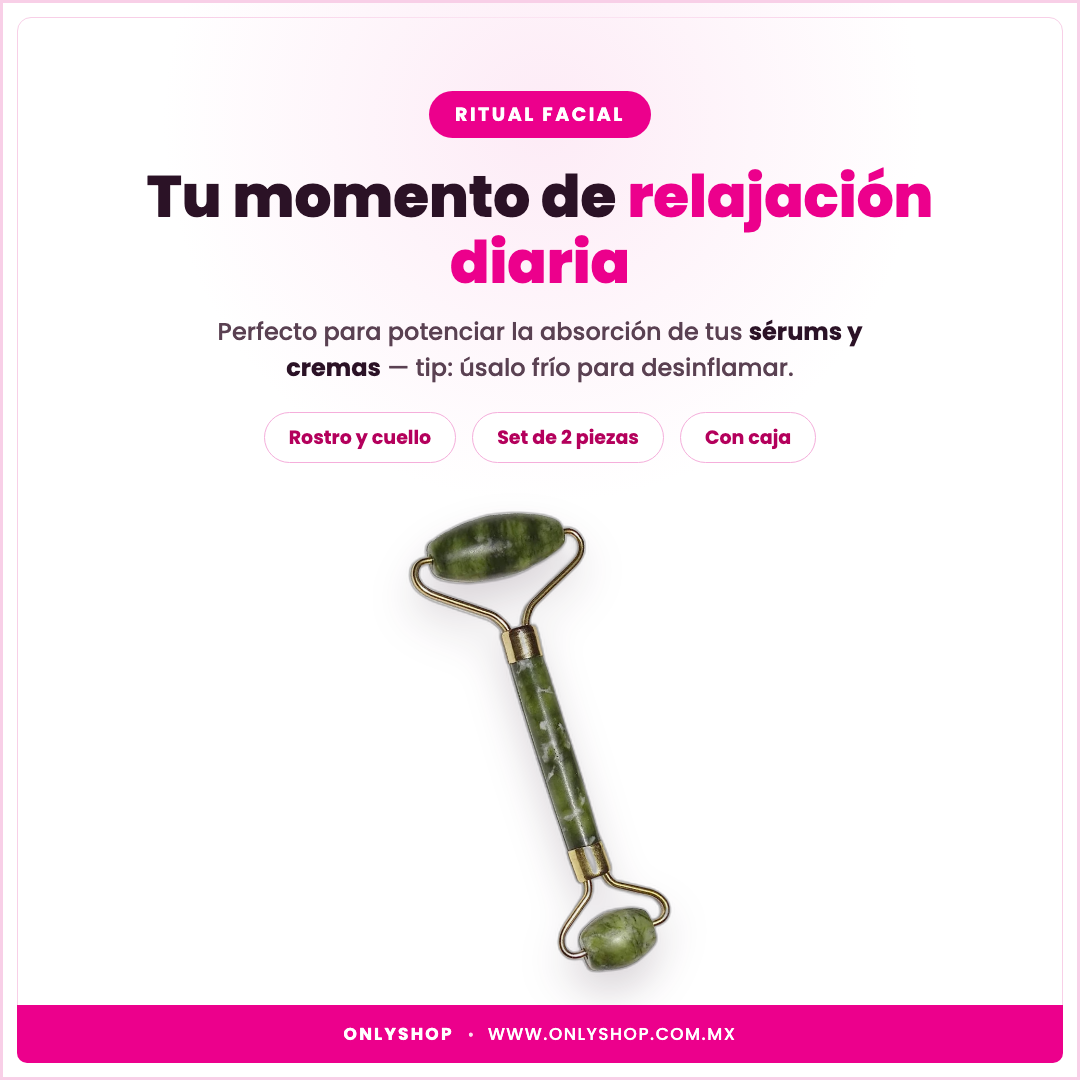Rodillo de Jade y Gua Sha — ideal para | OnlyShop