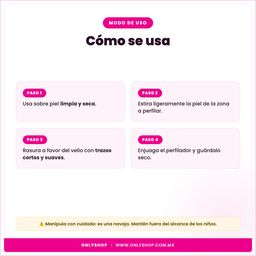 3 Perfiladores de Cejas — modo de uso | OnlyShop